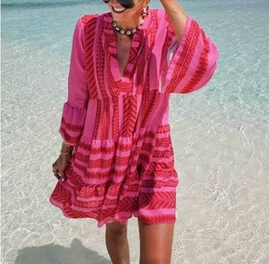 R&B | Schöne Sommerkleid mit Vielen Mustern