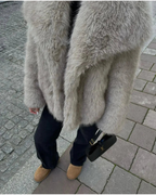 R&B | Fur Coat Damen Reguläre Passform Belle Couture Fp 22 Essentielle Eleganz