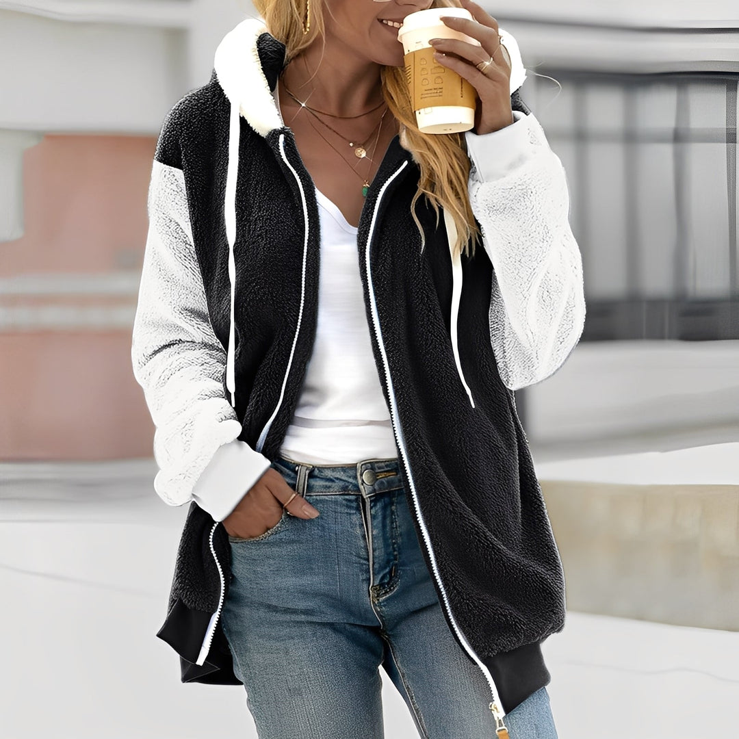 R&B | Damen Kapuzen-Fleecejacke für Wohlgefühl