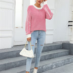 R&B | Gestreifter Strickpullover Mit Lässigem Schnitt