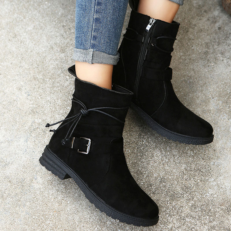 Vintage Schnalle Stiefeletten R&B