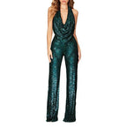 Damen eleganter Glitzer-Jumpsuit R&B