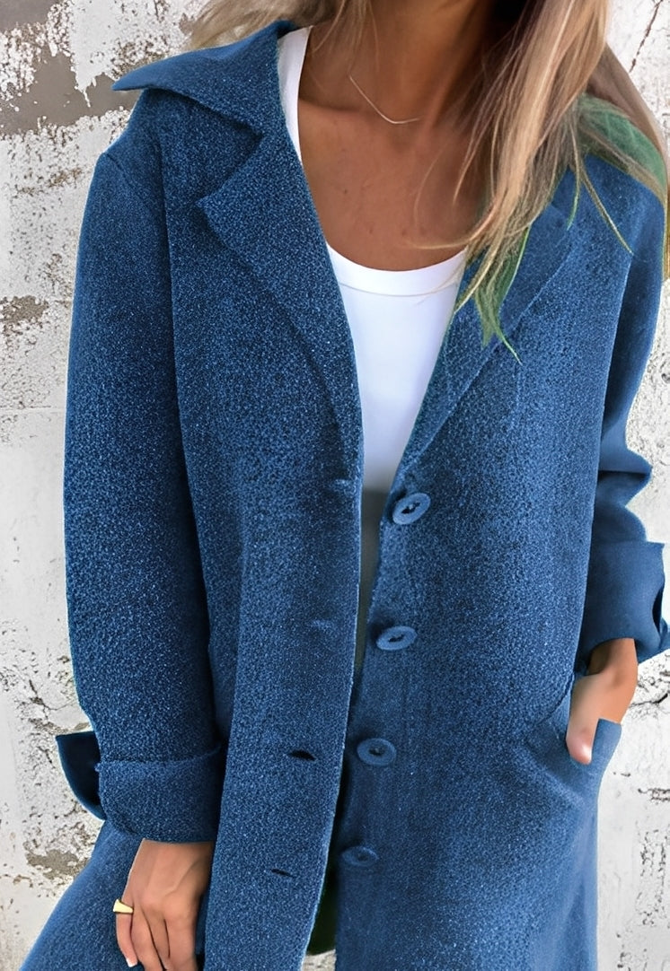 R&B | Lässiger langer Strickmantel für Frauen