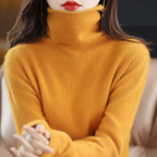 R&B | Pullover Damen Weicher Rollkragenpullover, Warm & Luxuriöses Design