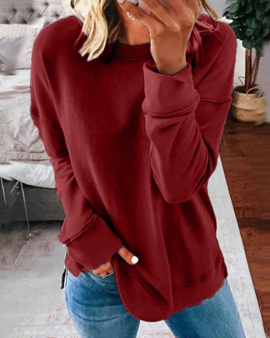 R&B | Einfarbiger Damen Sweatshirt