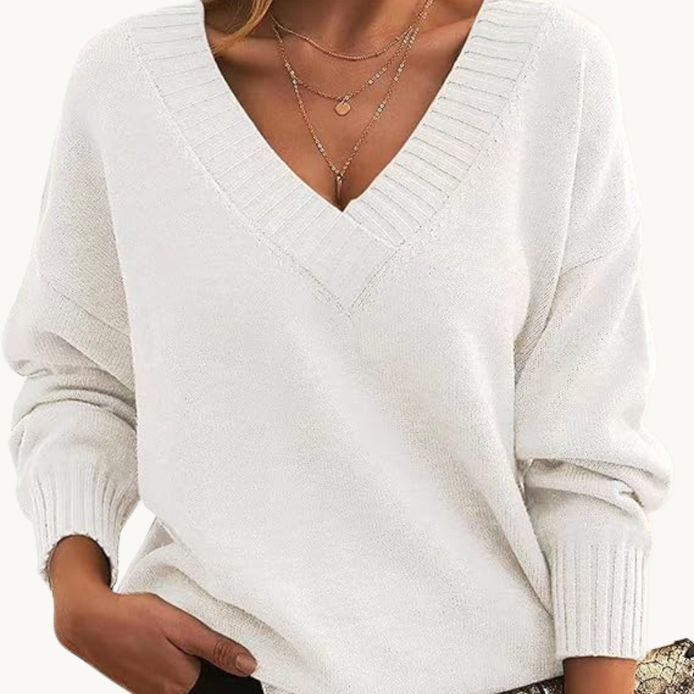 R&B |Pullover mit V-Ausschnitt für Frauen