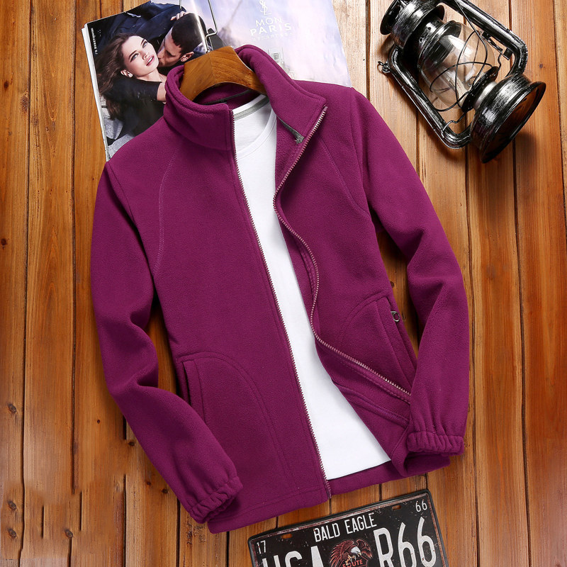 R&B | Fleecejacke Damen Reißverschluss-Fleece mit Stehkragen