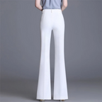 R&B | Elegante Enganliegende Hohe Taille Flared Hosen