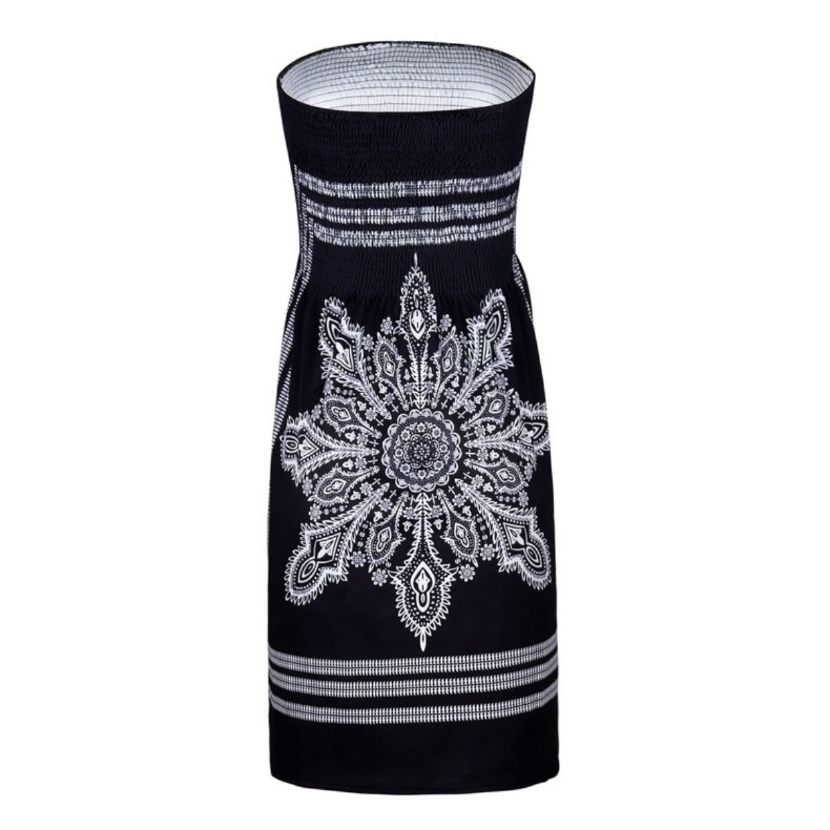 R&B | Bedrucktes Röhrentop-Kleid