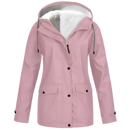 R&B | Outdoor-Haubenmantel mit Fleece-Futter für Damen