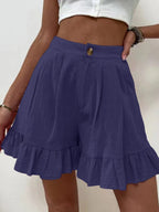 R&B | Lässige Shorts mit weitem Bein