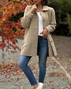 R&B | elegante Jacke mit stilvollem seitlichem Knotendetail
