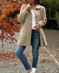 R&B | Schicke, Elegante Jacke mit Stylischem Seitlichem Knoten-Detail.