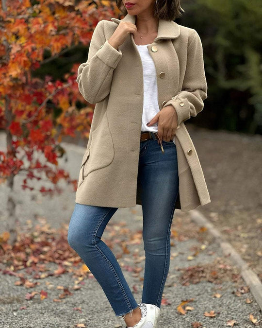 R&B | Schicke, Elegante Jacke mit Stylischem Seitlichem Knoten-Detail.