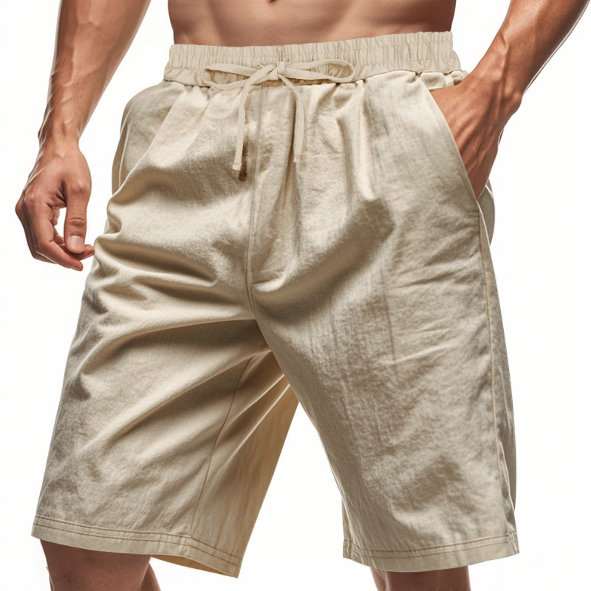 R&B | Fünf-Punkt-Shorts aus Leinen