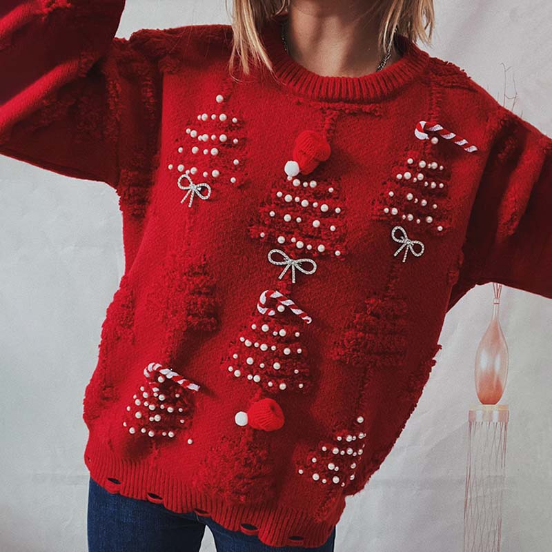 R&B | Weihnachtspullover Mit Fröhlichem Design