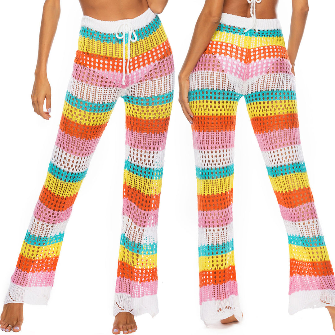 Damen luftige gehäkelte Strandhose R&B