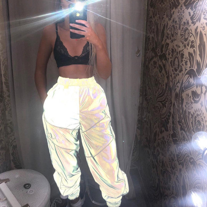 Damen Sportliche Jogginghose im modernen Schnitt mit kontrastierenden Nähten R&B