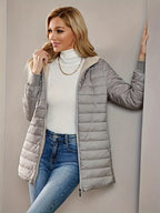 R&B | Fleece Gefütterte Jacke mit Reißverschluss