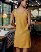 Damen lässiges Sommerkleid mit Knopfdetails und praktischen Taschen R&B
