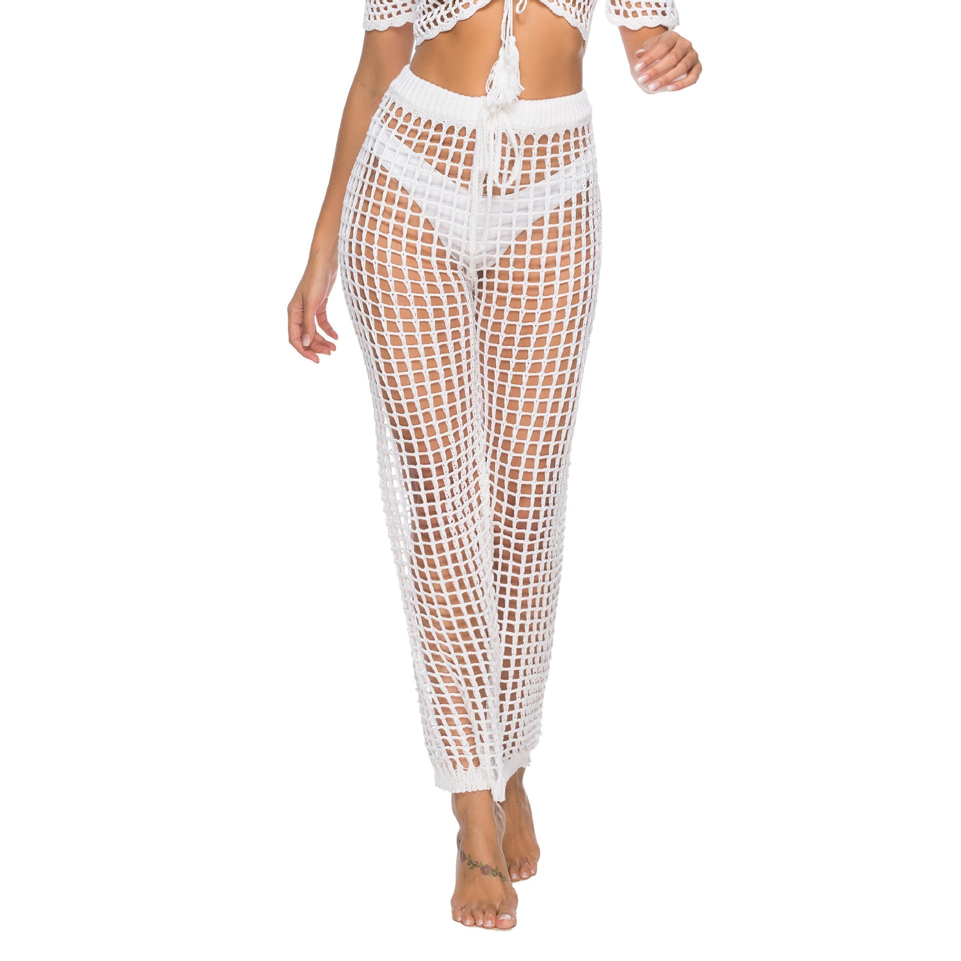 Damen eleganter Häkel-Strandsarong R&B