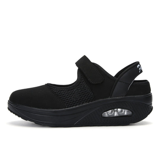 Damen Bequeme Mary Janes mit atmungsaktivem Netzmaterial R&B