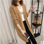Damen Strickjacke mit offenem Schnitt und praktischen Taschen