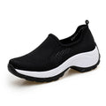 Damen Atmungsaktive Slip-On Sportschuhe mit elastischem Obermaterial und rutschfester Sohle