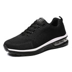 Damen nan atmungsaktiver Strick-Alltags-Sneaker mit integrierter Luftfeder-Zwischensohle und flexibler Profilsohle R&B