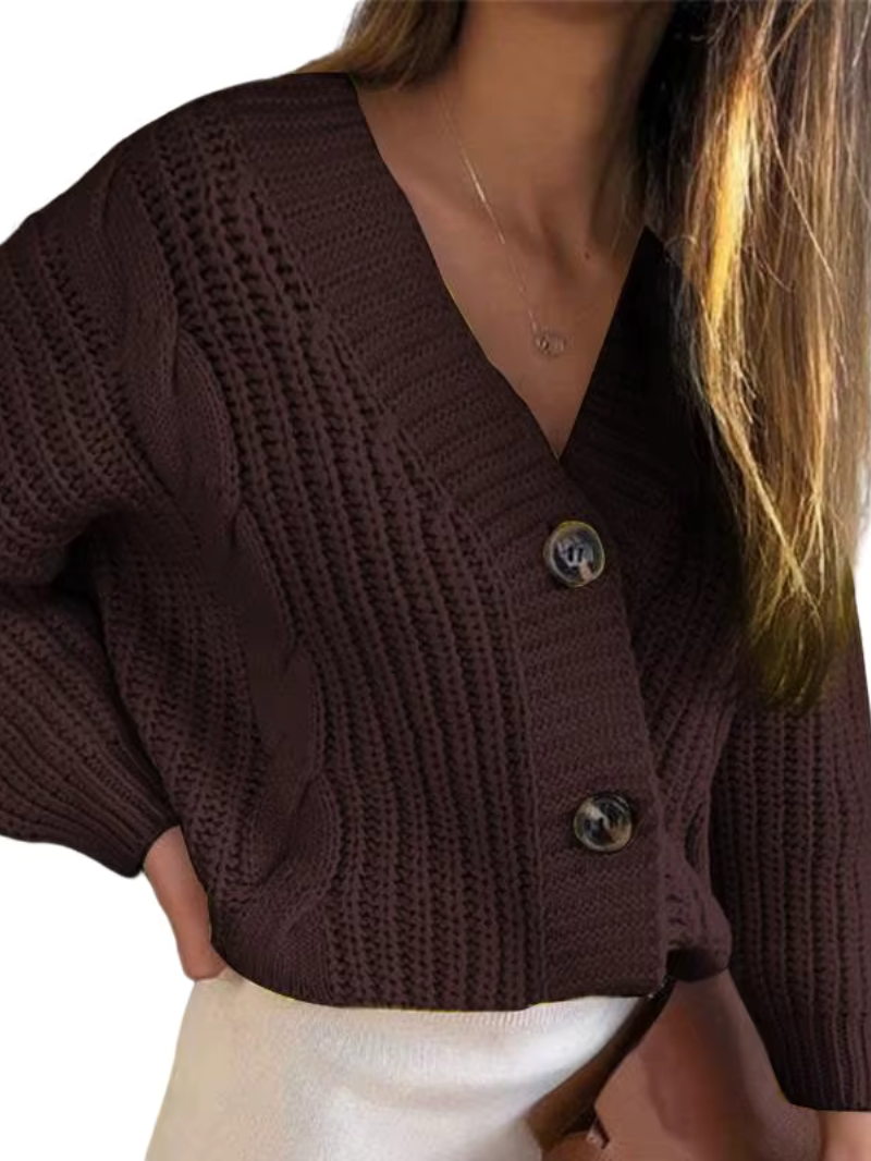 R&B | Der Grobe Strickcardigan mit Zopfmuster & Charakter