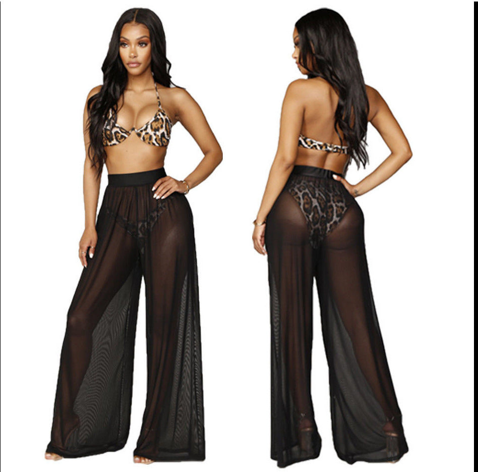 Damen Weit geschnittene Sommerhose mit elastischem Bund und passendem Crop-Top R&B