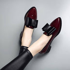 Damen elegante Slipper mit dekorativem Schleifendetail R&B