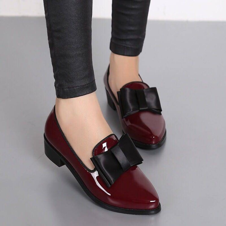 Damen elegante Slipper mit dekorativem Schleifendetail R&B