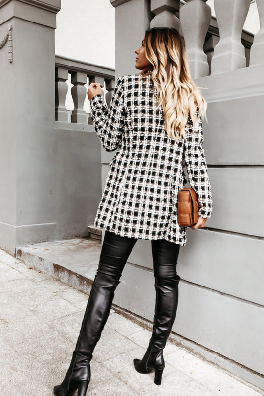 R&B | Print Revers Mid Length Mantel