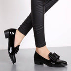 Damen elegante Slipper mit dekorativem Schleifendetail R&B