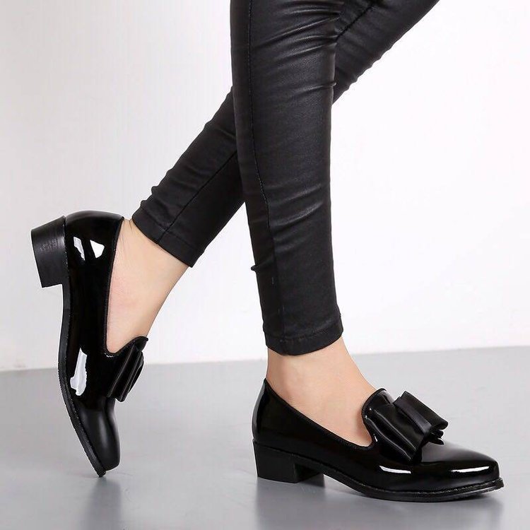 Damen elegante Slipper mit dekorativem Schleifendetail R&B