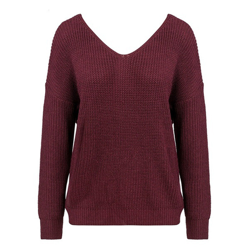 Damen Strickpullover mit Twist-Detail und Perlenbesatz R&B