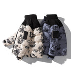 R&B | Bedruckte wattierte Jacke