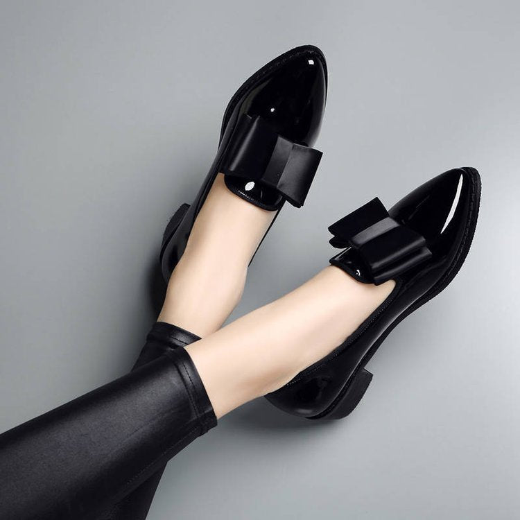 Damen elegante Slipper mit dekorativem Schleifendetail R&B