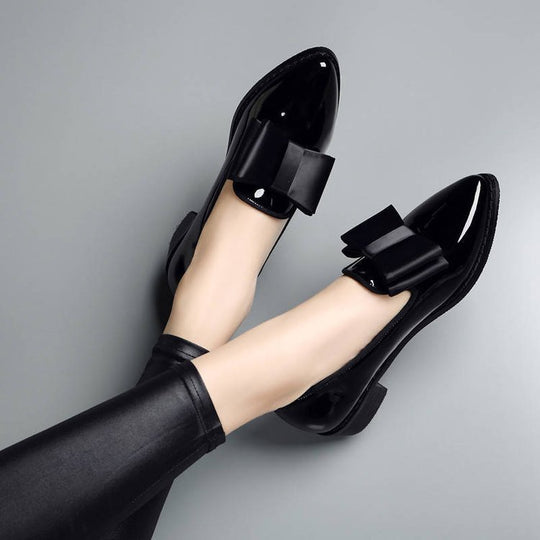 Damen elegante Slipper mit dekorativem Schleifendetail R&B