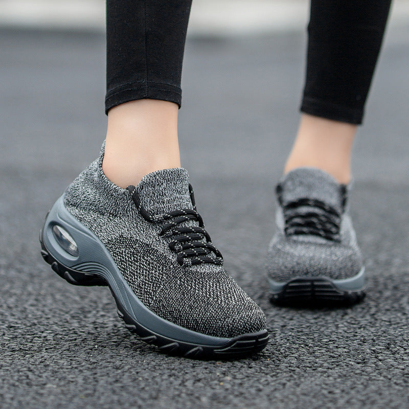 Damen nan gestrickter Sockensneaker mit Luftkissenlaufsohle und elastischem Strickobermaterial R&B