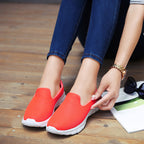 Damen Komfortable Slip-On Sneakers mit atmungsaktivem Obermaterial