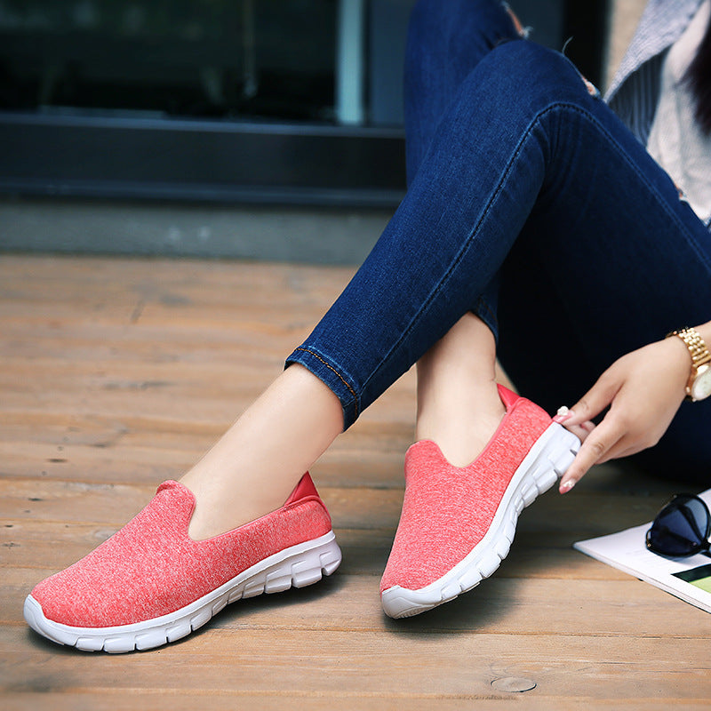 Damen Komfortable Slip-On Sneakers mit atmungsaktivem Obermaterial