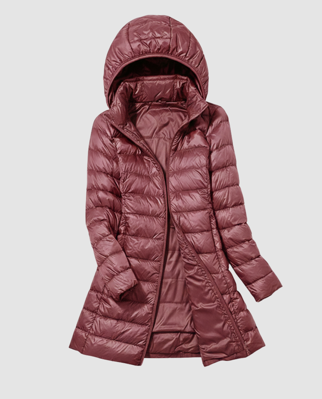Damen Ultraleichte Daunenjacke mit Kapuze | R&B
