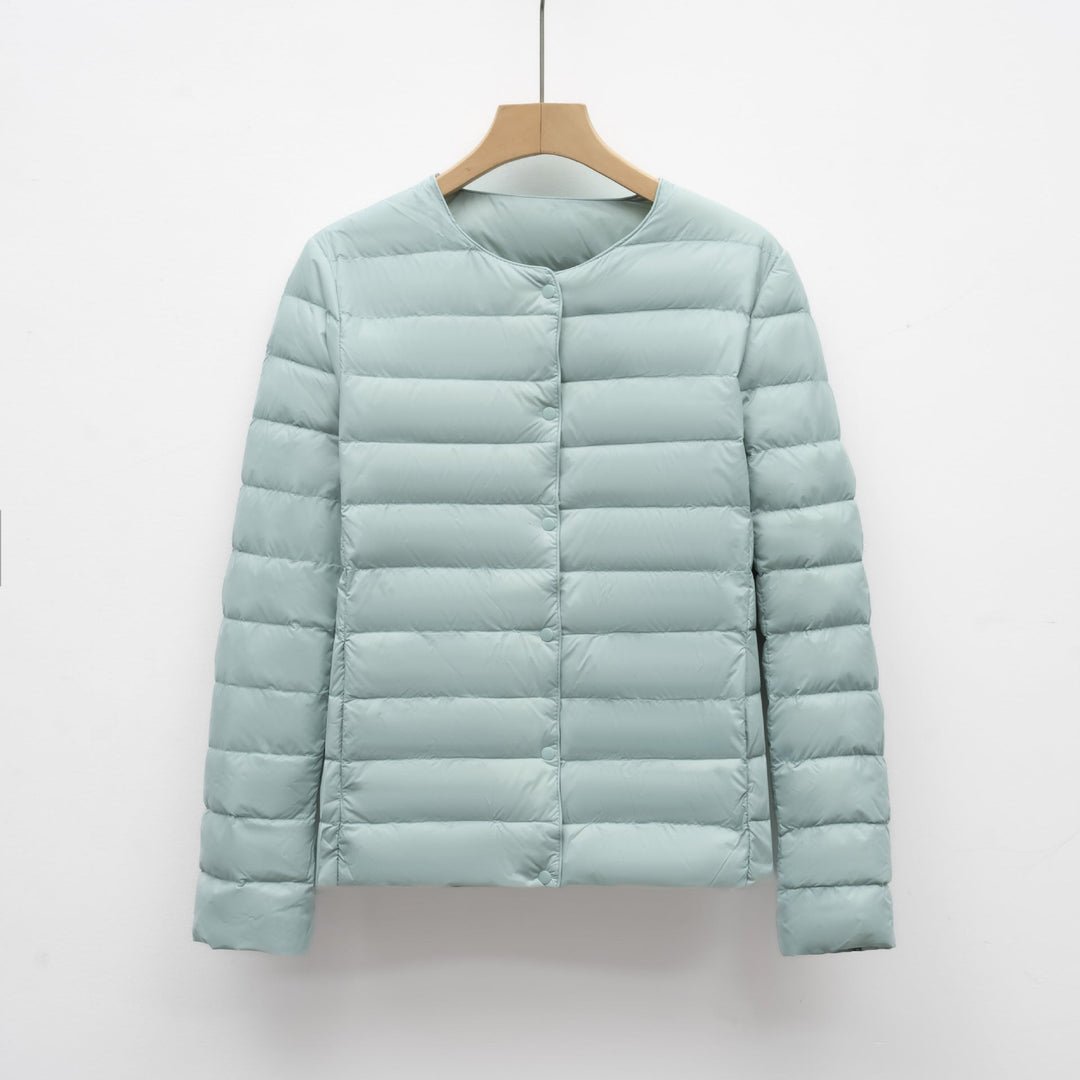 R&B | Tragbare Wattierte Jacke Ohne Kragen für Frühling und Winter
