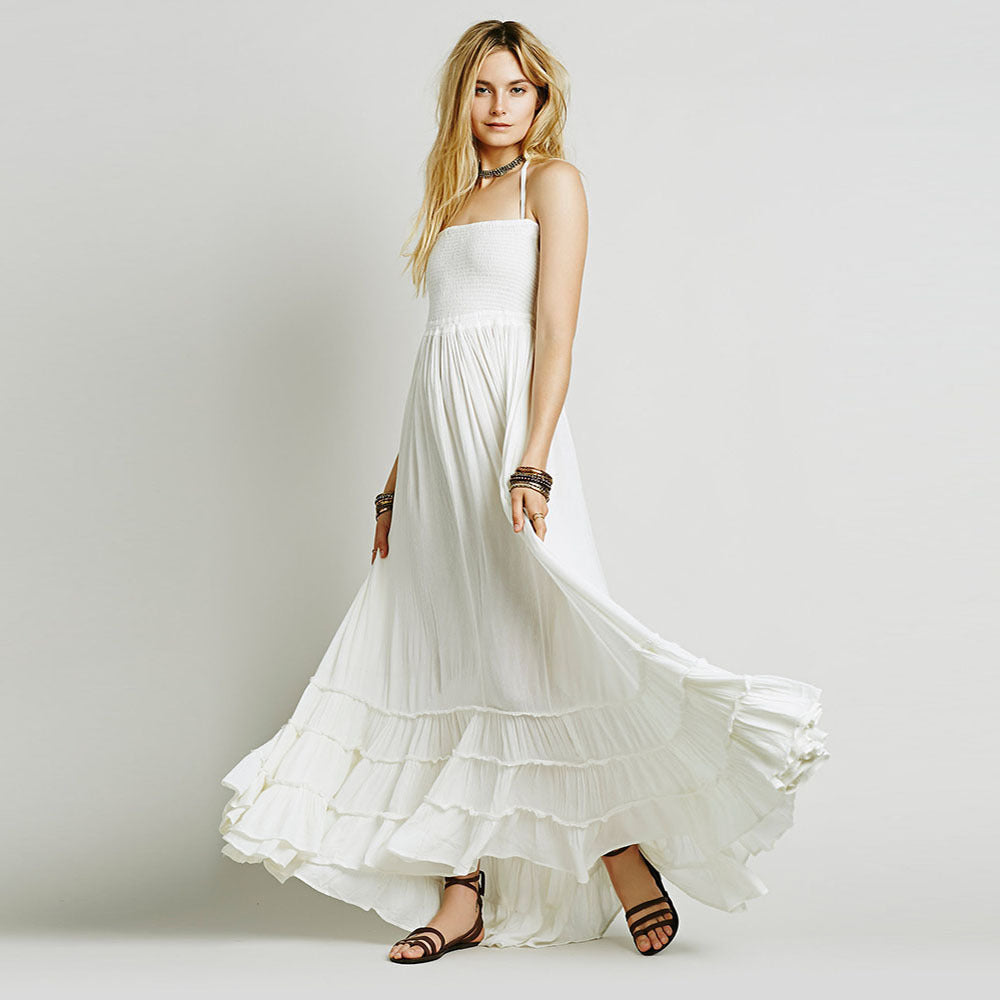 R&B | Kleid aus Baumwolle mit Neckholder