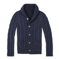 Herren Strickjacke mit klassischem Zopfmuster und praktischen Taschen R&B