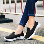 Damen Komfortable Slip-On Sneakers mit atmungsaktivem Obermaterial