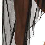 Damen transparenter Strandüberwurf mit fließendem Design R&B
