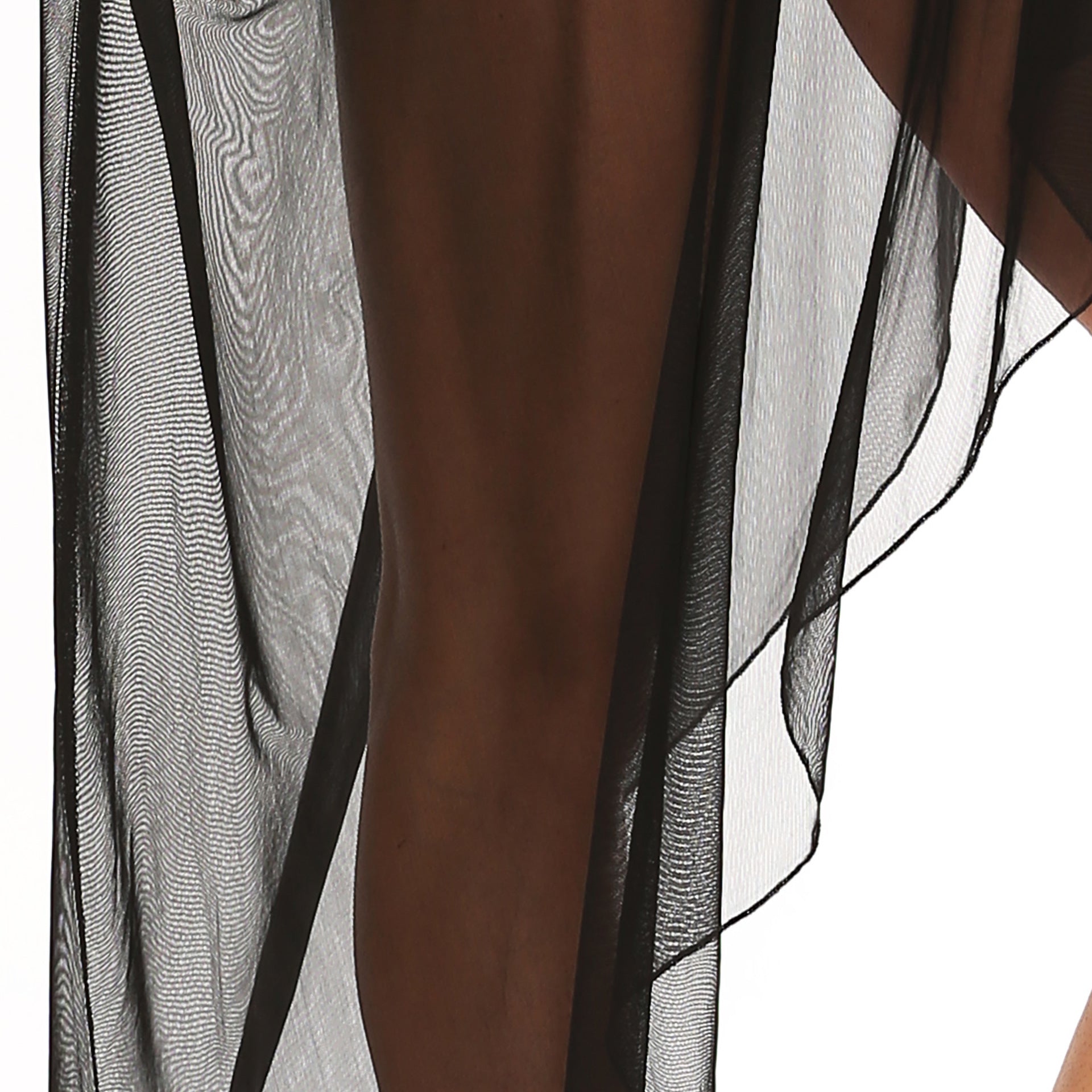 Damen transparenter Strandüberwurf mit fließendem Design R&B